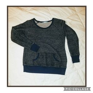 Maurices Blue Multi Stitched Sweatshirt
